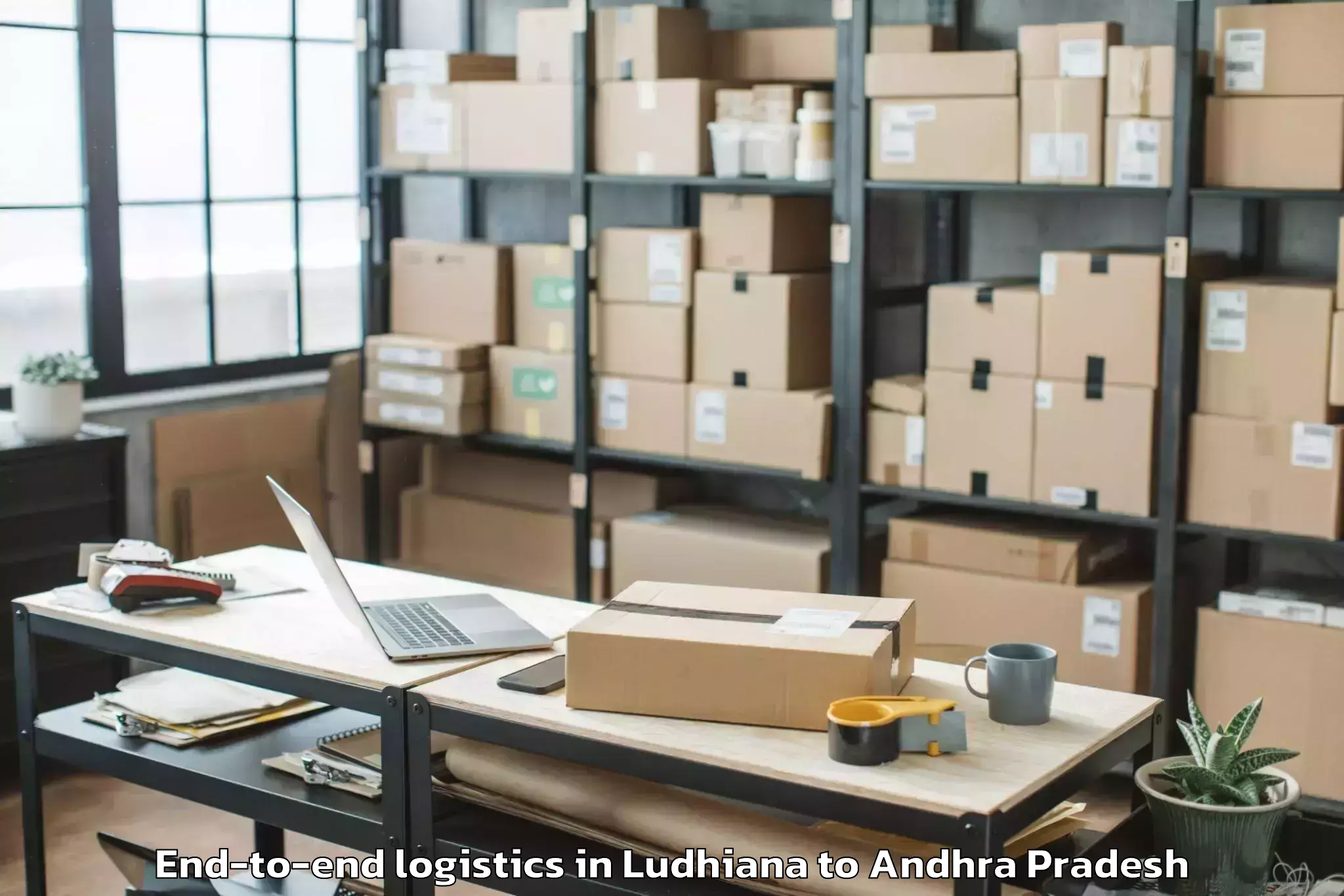 Top Ludhiana to Gollapalli End To End Logistics Available